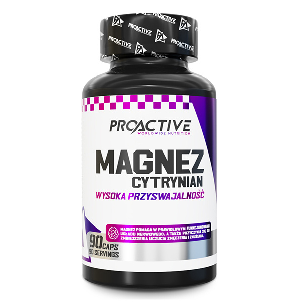 Proactive Cytrynian Magnezu Magnesium Citrate 90kaps