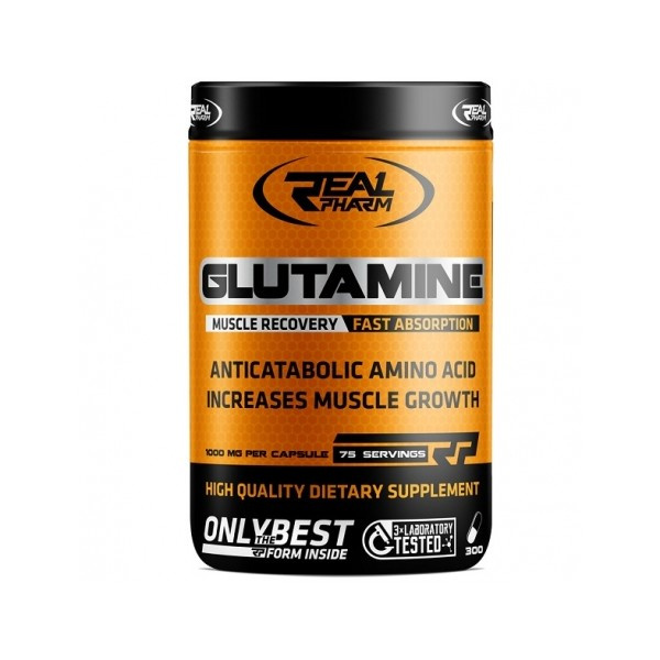 Real Pharm Glutamine Glutamina 900mg 300caps