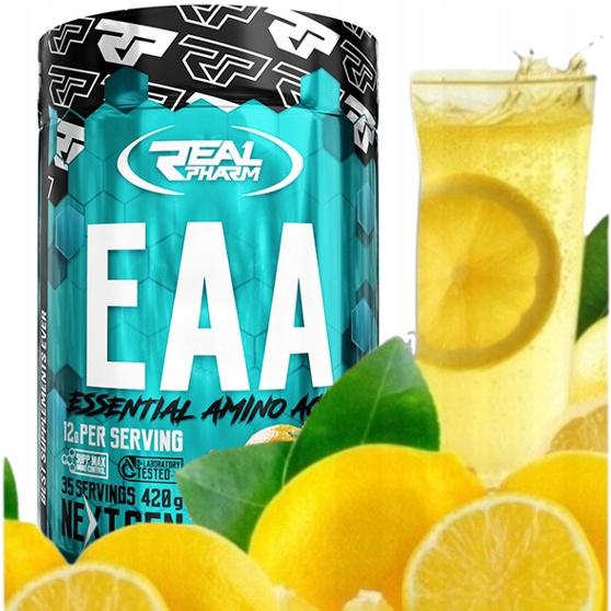 Real Pharm Aminokwasy Eaa 420g - Lemon - obrazek 2