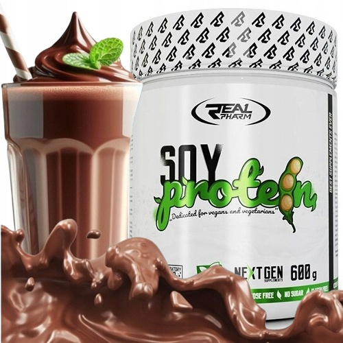 Real Pharm Soy Protein 600g - Chocolate - obrazek 2