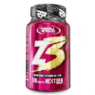 Real Pharm Z3 Magnez + Cynk + Witamina B6 120 Tabs (90 + 30 Tabs - Gratis)