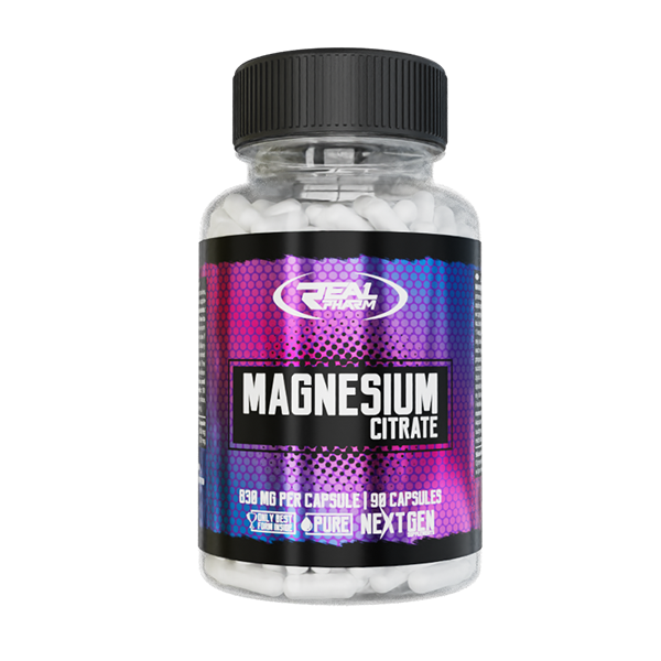 Real Pharm Magnesium Citrate Cytrynian Magnezu 90kaps