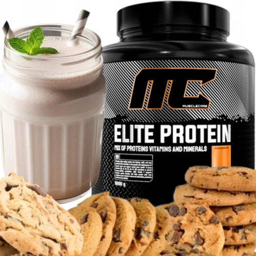 Muscle Care Elite Protein 1800g - Cookies - obrazek 2