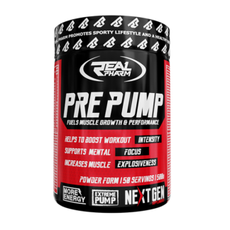 Real Pharm Pre Pump Przedtreningówka 500g - Blueberry
