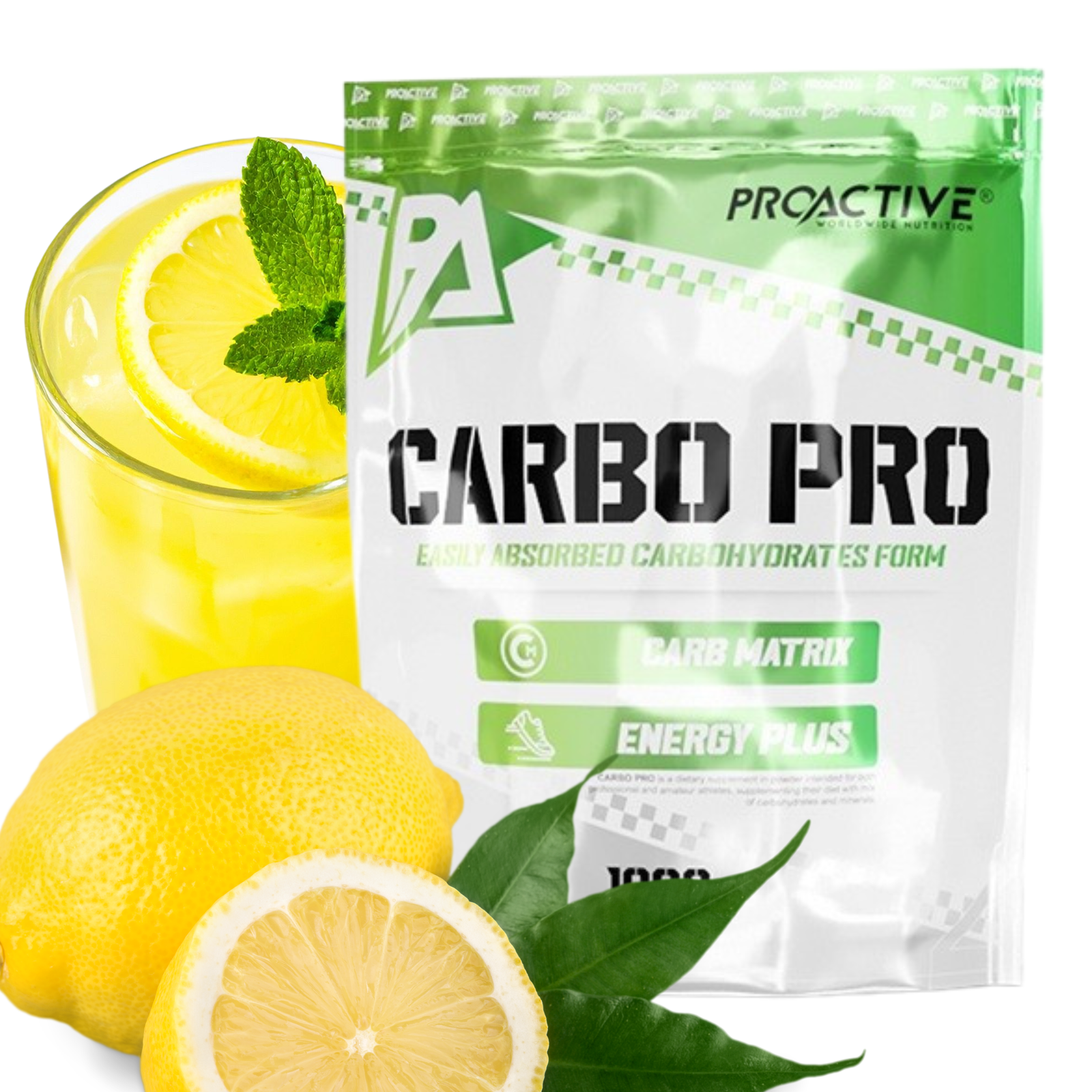 Proactive Carbo Pro Węglowodany 1000g - Lemon - obrazek 2