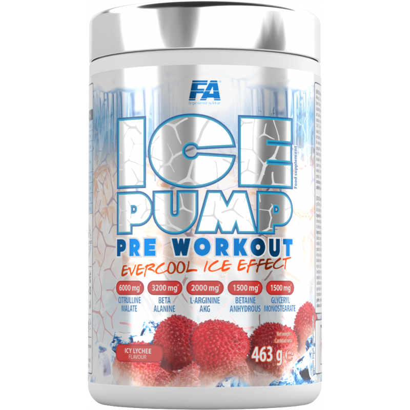 Fitness Authority ICE Pump Pre Workout 463g - Icy lychee