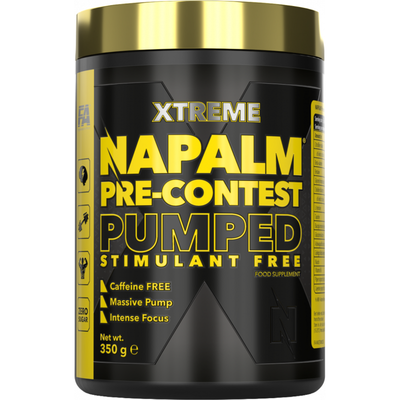 Fitness Authority NAPALM Pre-contest pumped stimulant free 350g - Sour Watermelon