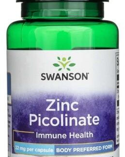 Swanson Zinc Pikolinian Cynk 22Mg 60caps