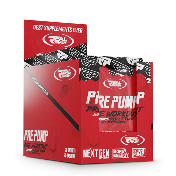 Real Pharm Pre Pump Box 20x 10g - Orange - obrazek 2