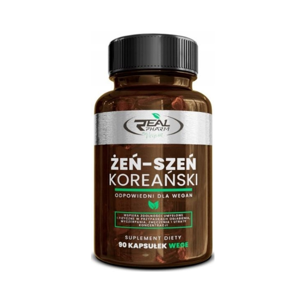 Real Pharm Żeńszeń Koreański Korean Ginseng 90 Cap Veg