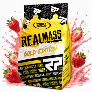 Real Pharm Real Mass Gold Edition Gainer 3kg - STRAWBERRY