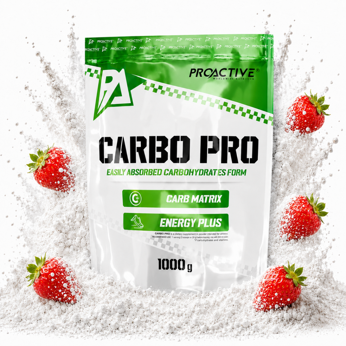 Proactive Carbo Pro Węglowodany 1000g - Strawberry
