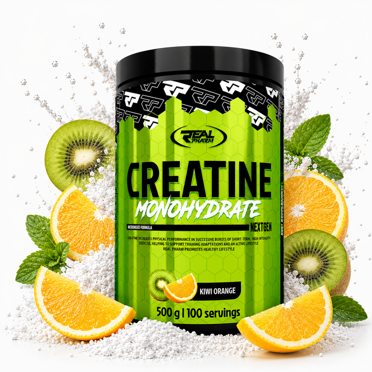 Real Pharm Creatine 500g - Kiwi-Orange