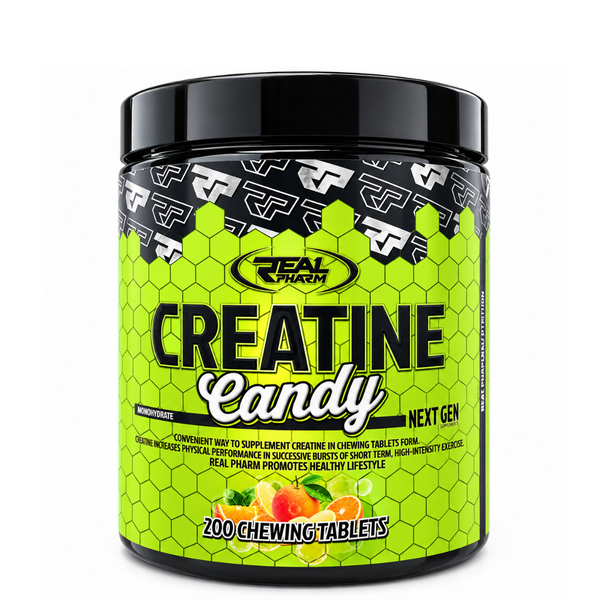 REAL PHARM CREATINE CANDY Kreatyna w Cukierkach – 200 tab do ssania